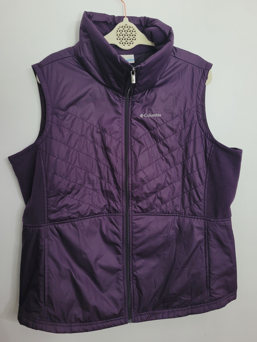 Columbia Mix It Around II Women’s Purple Sleeveless Vest Jacket 1X